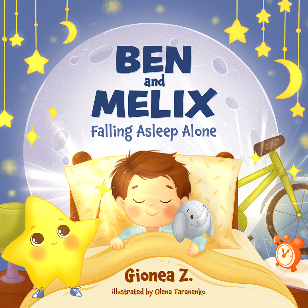 Ben and Melix: Falling Asleep Alone ilustracja dla dzieci – Hanna Kowalewska