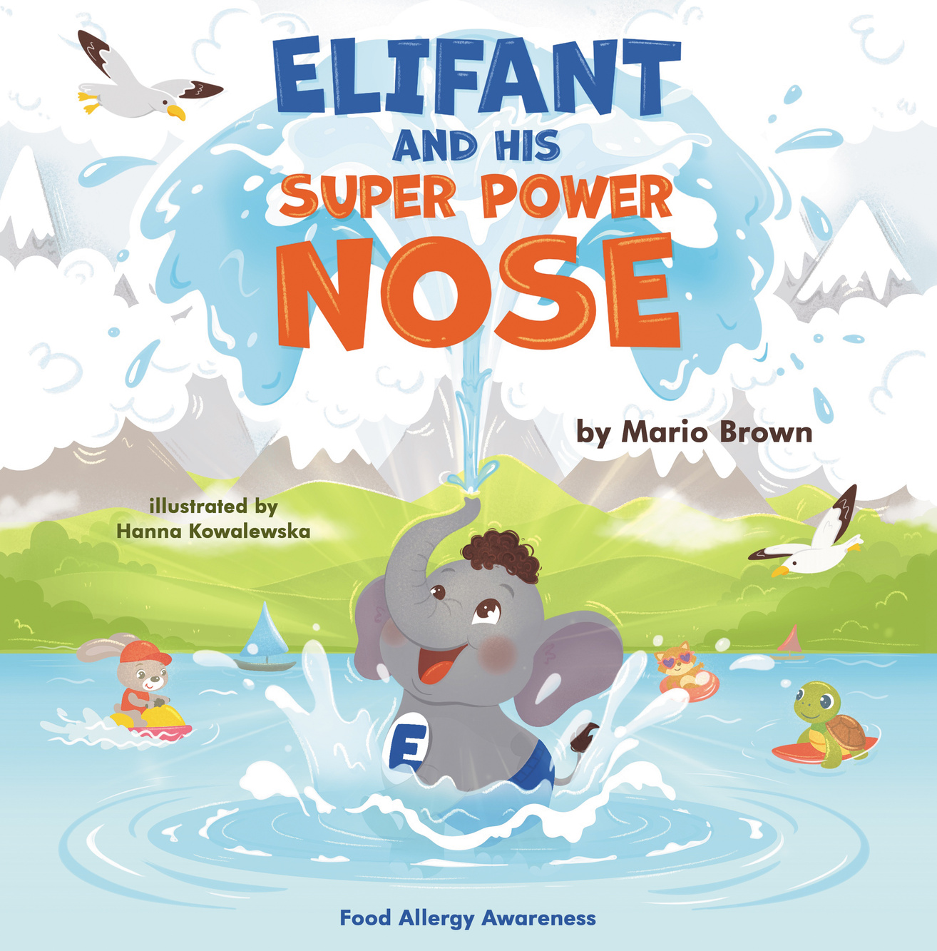 ELIFANT and His Superpower Nose ilustracja dla dzieci – Hanna Kowalewska